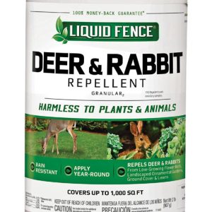 Liquid Fence Animal Repellent Granules For Deer and Rabbits 32 oz