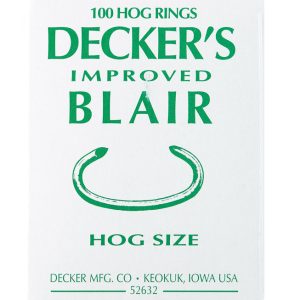 Decker 12.5 Ga. Animal Ring For Hog 100 pk