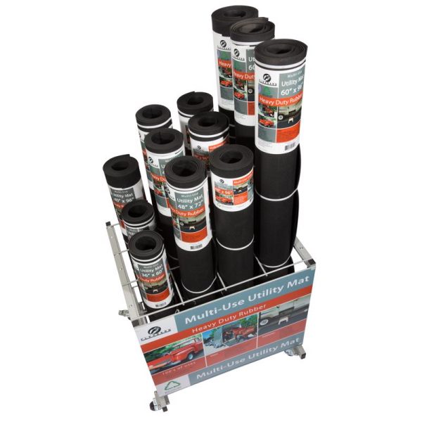 Flexgard 60 in. L X 36 in. W Black Smooth Top/Smooth Bottom Rubber Mat Rubber Utility Mat