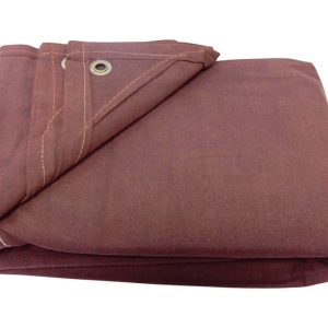 King Tarpaulin 10 ft. W X 12 ft. L Heavy Duty Canvas Tarpaulin Brown