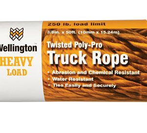 Wellington 3/8 in. D X 50 ft. L Black/Orange Twisted Poly Truck Rope