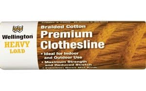 Wellington 7/32 in. D X 100 ft. L White Solid Braided Cotton Clothesline Rope