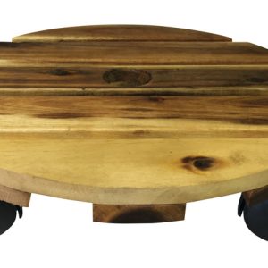 Avera Products 3.25 in. H X 12 in. W X 12 in. D Wood Traditional Plant Caddy Natural