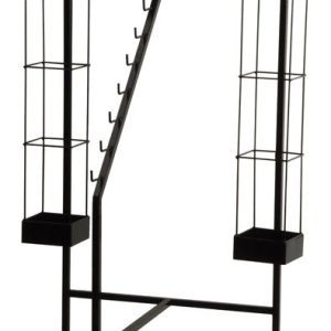 Bond 50 in. H X 21.3 in. W Black Steel Display Rack