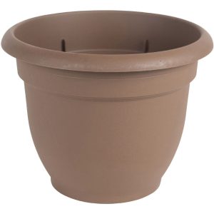 Bloem 16 in. D Resin Ariana Planter Chocolate