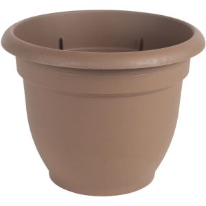 Bloem 20 in. D Resin Ariana Planter Chocolate