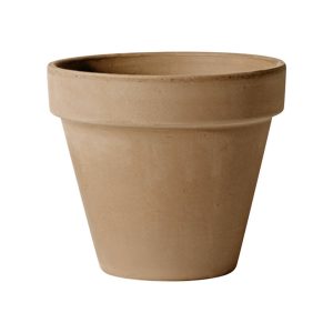 Deroma 5 in. H X 6 in. D Clay Standard Planter Brown