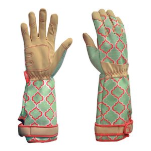 Digz Women's Indoor/Outdoor Rose Picker Gardening Gloves Green M 1 pk