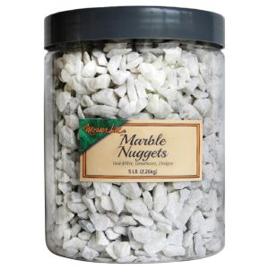 Mosser Lee Marble Nuggets White Decorative Stone 5 lb