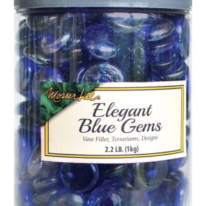Mosser Lee Elegant Blue Gems Blue Decorative Glass Vase Filler 2.2 lb