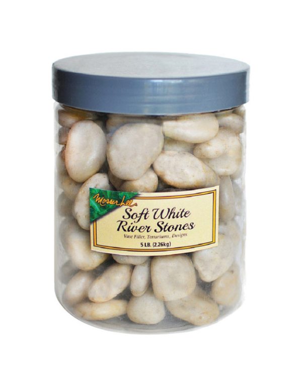 Mosser Lee White River Stone Vase Filler 5 lb