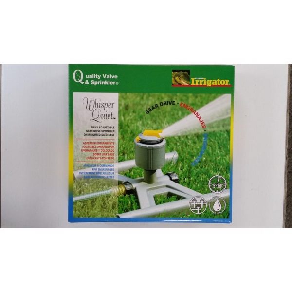 Quality Valve and Sprinkler Plastic Sled Base Impulse Sprinkler 5024 sq ft 1 pk