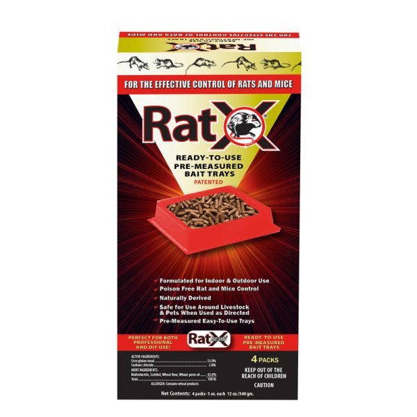 RatX Non-Toxic Bait Pellets For Mice and Rats 12 oz 4 pk