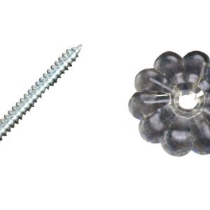 US Hardware RV Rosette Button 24 pk