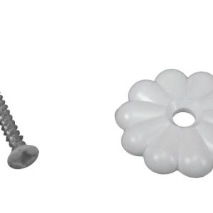 US Hardware RV Rosette Button 24 pk