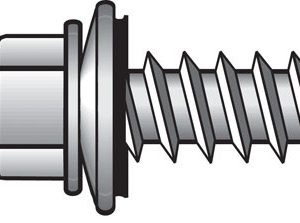 Hillman No. 10 X 1 in. L Hex Hex Head Screws w/Washers 100 pk