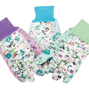 Boss Victorian Print Women's Indoor/Outdoor Dotted Gardening Gloves Assorted One Size Fits All 1 pk