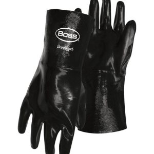Boss Chemguard Plus Men's Indoor/Outdoor Chemical Gloves Black L 1 pair