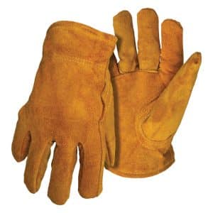 Boss Men's Indoor/Outdoor Driver Work Gloves Tan L 1 pair