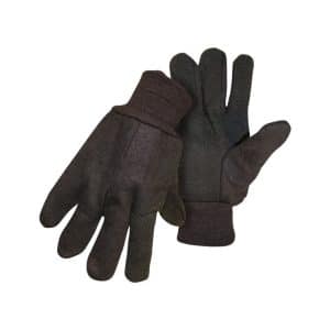 Boss Men's Indoor/Outdoor Dotted Jersey Work Gloves Black L 1 pair