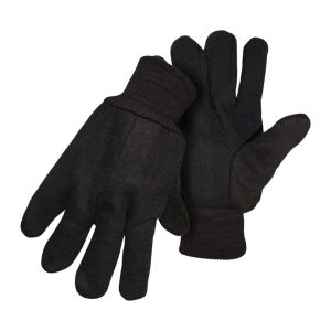 Boss Men's Indoor/Outdoor Dotted Jersey Work Gloves Brown L 1 pair