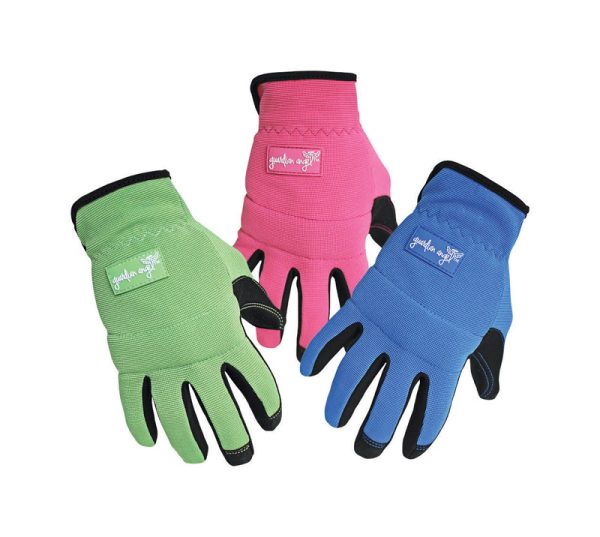 Boss Women's Indoor/Outdoor Palm Mechanic's Glove Assorted L 1 pk