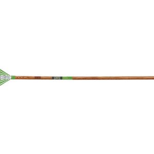 Ames 61.25 in. 22 Tine Steel Leaf Rake Wood Handle