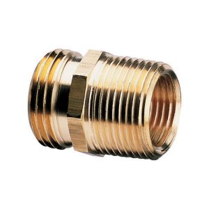 Gilmour 3/4 in. Brass Threaded Double Male Hose Connector