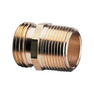 Gilmour 3/4 in. Brass Threaded Double Male Hose Connector