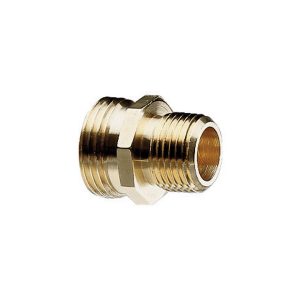 Gilmour 1/2 & 3/4 in. Brass Threaded Double Male Hose Connector