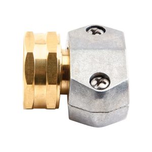 Gilmour 5/8 & 3/4 in. Brass/Zinc Threaded Female Clamp Coupling