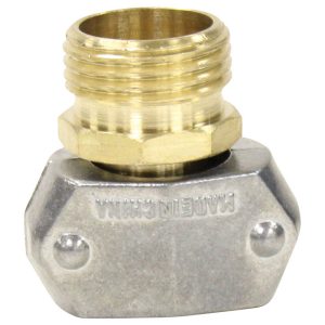 Gilmour 5/8 & 3/4 in. Brass/Zinc Threaded Male Clamp Coupling