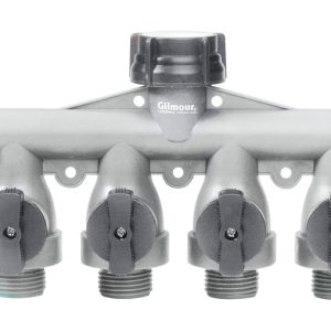 Gilmour 5/8 in. Polymer Threaded Male 4-Way Shut-off Valve