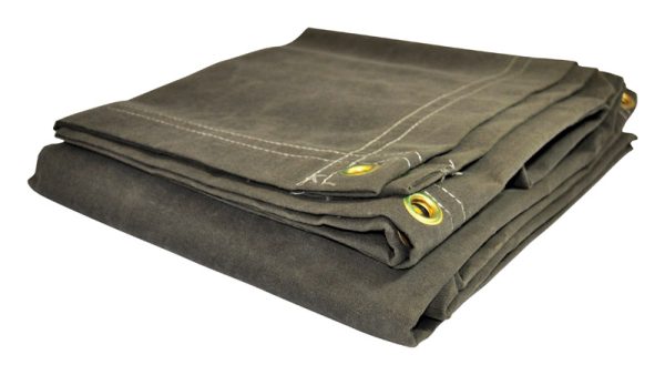 Foremost Tarp Co. Dry Top 6 ft. W X 8 ft. L Heavy Duty Canvas Tarp Olive
