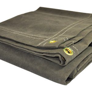 Foremost Tarp Co. Dry Top 8 ft. W X 10 ft. L Heavy Duty Canvas Tarp Olive