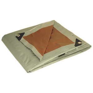 Foremost Dry Top Heavy Duty Polyethylene Reversible Tarp Brown/Silver