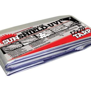 DeWitt Polytuf 12 ft. W X 20 ft. L Heavy Duty Fabric Tarp Black/Silver
