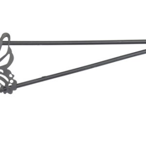 Panacea Black Metal Butterfly Plant Hook