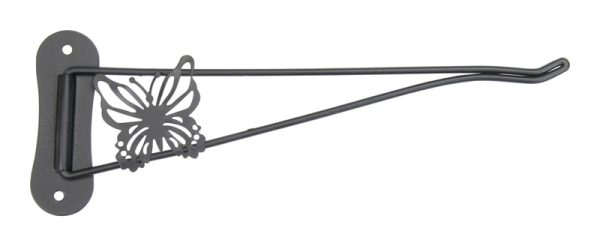 Panacea Black Metal Butterfly Plant Hook