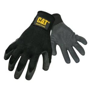 CAT Men's Indoor/Outdoor Palm Work Gloves Black L 1 pair