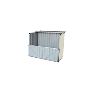Build-Well 4 ft. x 3 ft. Metal Horizontal Modern Storage Shed without Floor Kit Beige