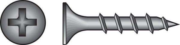 Hillman No. 6 X 1 in. L Phillips Drywall Screws 100 pk