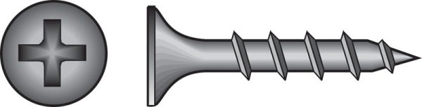 Hillman No. 6 X 2 in. L Phillips Drywall Screws 100 pk