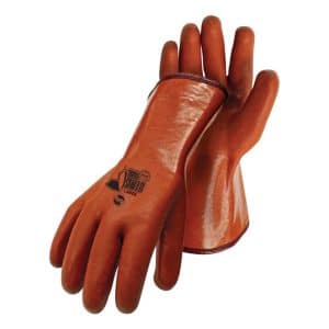 Boss Snow Shield Men's Indoor/Outdoor Coated Chemical Gloves Orange XL 1 pair