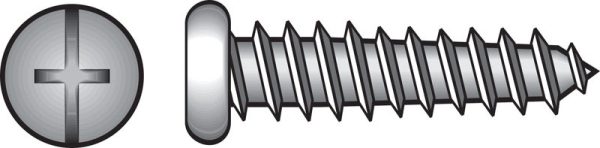 Hillman No. 8 X 1-1/2 in. L Phillips/Slotted Pan Head Sheet Metal Screws 100 pk