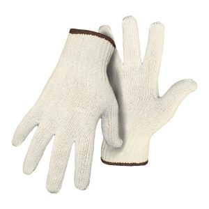 Boss Men's Indoor/Outdoor String Knit Reversible Work Gloves White L 1 pair