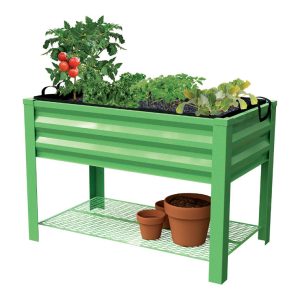 Panacea 32 in. H X 46 in. W X 24 in. D Steel Raised Garden Bed Green