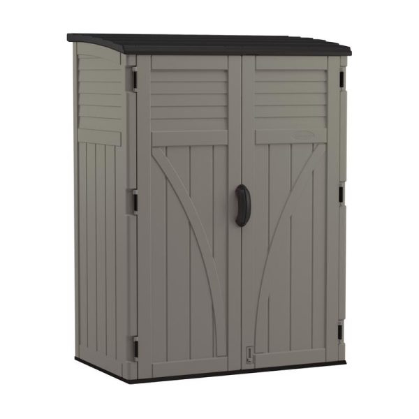 Suncast 4 ft. x 3 ft. Plastic Vertical Storage Shed with Floor Kit