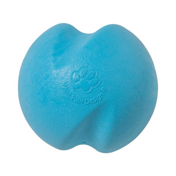 West Paw Zogoflex Gray/Orange Jive Plastic Dog Toy Large in. 1 pk