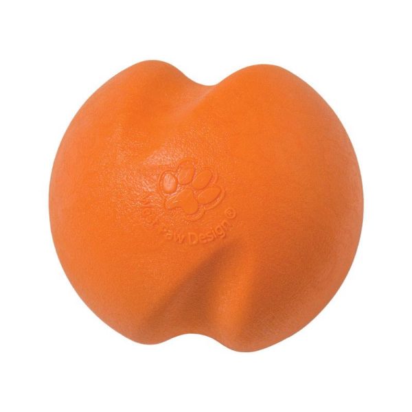 West Paw Zogoflex Orange Jive Plastic Ball Dog Toy Small in. 1 pk